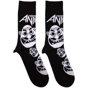Anthrax Unisex Adult Faces Socks / Black